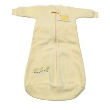 VTG Carter's Baby Sleep Sack Wearable Blanket Yellow Duckling Quack Quack 0-9M