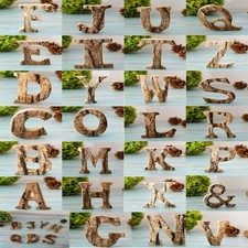 WOODEN ALPHABET LETTER PERSONALISED KIDS ROOM BEDROOM WALL