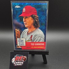 2022 Topps Anniversary - Ted Simmons #70 Platinum ToileWhite/Blue Refractor /199