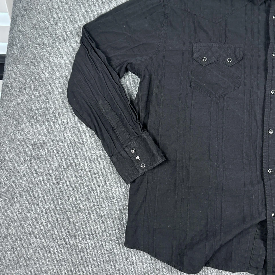 Camisa Jack Daniel's Para Hombre 2XL Negra Western Snap Manga Larga Antigua Nº 7 Whisky Foto 2 de 4