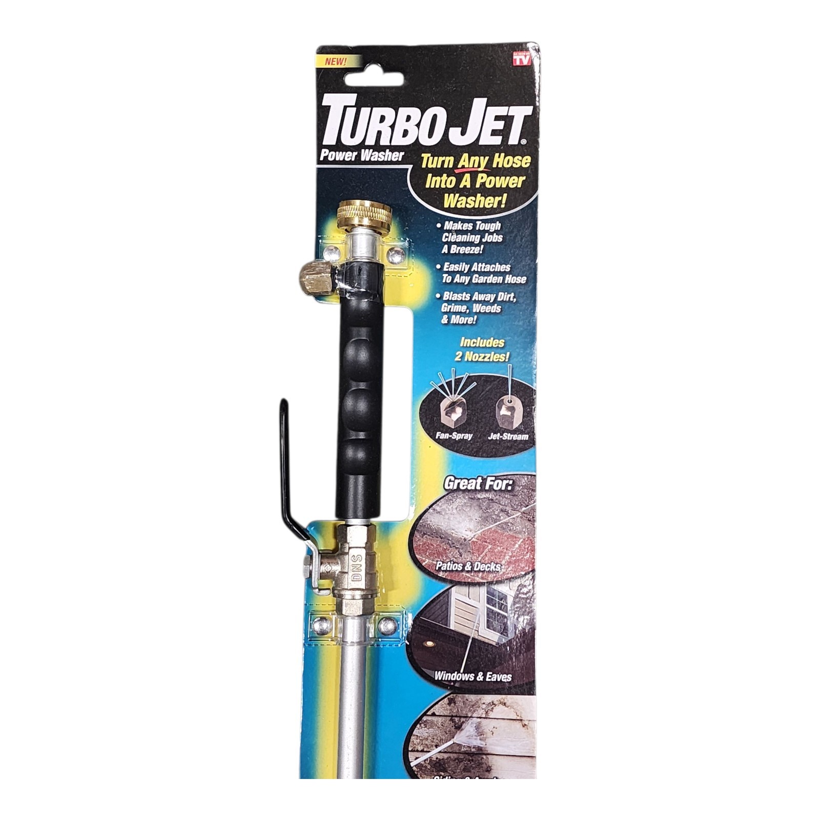 TURBO JET Hose Attachment High Pressure Power Washer Wand Nozzle Sprayer