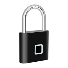 Keyless USB Charging Fingerprint Lock Smart Padlock Waterproof Door Lock 0.2Sec