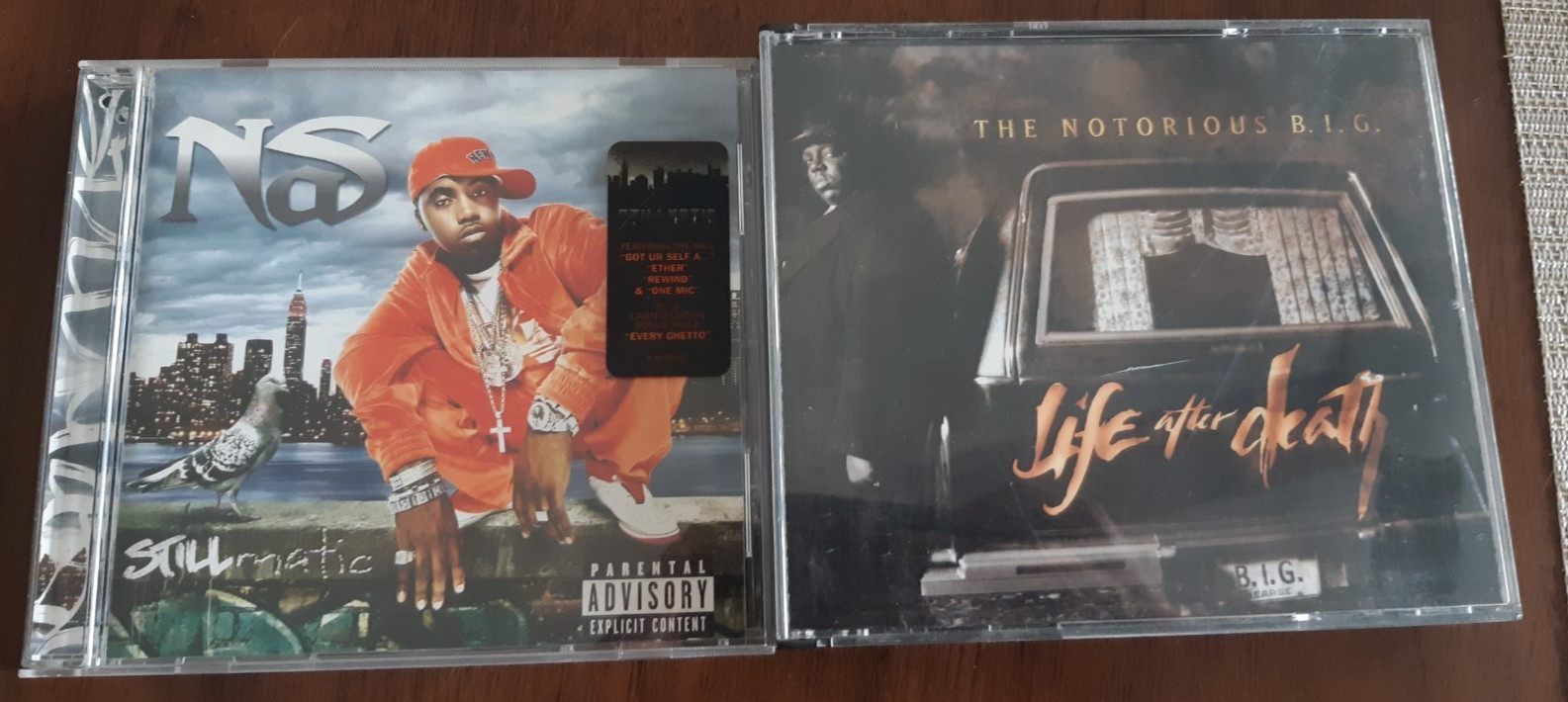 Rap Hip Hop CD Lot Nas: Stillmatic and Notorious B.I.G. Life After Death TESTED
