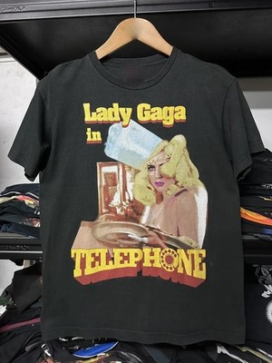 Lady Gaga Telephone Tour Faded T-shirt Cotton For men Women S-4XL