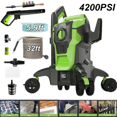#ad #ad 4200PSI Portable Electric High Pressure Water Spray Gun Car Washer Cleaner Tool $102.98