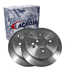 2x ACKOJA BREMSSCHEIBEN 262mm VOLL HINTEN passend für HYUNDAI ACCENT GETZ I20