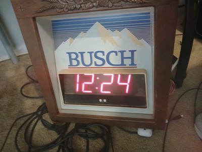 Bush Beer Bar Digital Clock