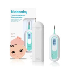 Frida Baby 3-in-1 Rectal, Underarm Oral Thermometer for 2 Piece Set, Red