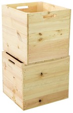 2er set Holzkiste Natur passend für Kallax u...