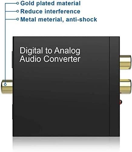 192KHz Digital to Analog Audio Converter DAC Optical L/R RCA 3.5mm Jack Adapter - Image 4 of 4