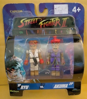 Street Fight II Mini Mates 1P RYU vs. 2P AKUMA 2005 Capcom(AC 00306)