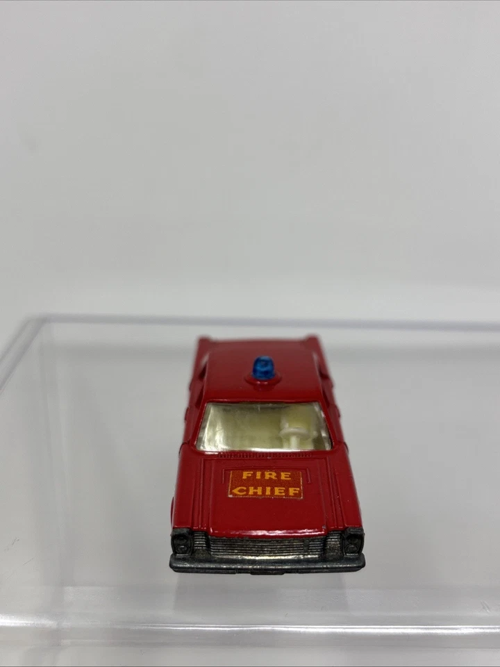 Matchbox Serie Nº 59 Por Lesney Vintage Rojo Ford Galaxie Fire Chief Car Años 60 Foto 4 de 4