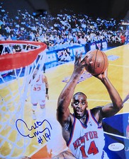 Anthony Mason Signed New York Knicks 8x10 Photo JSA