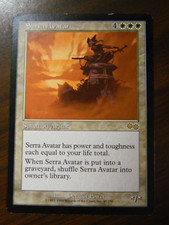 MTG Urza's Saga Serra Avatar White Rare LP - Excellent Condition