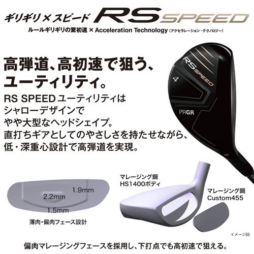 Yokohama PRGR Golf Japan 2025 RS SPEED HYBRID UTILITY SPEEDER NX FOR PRGR Shaft - Picture 8 of 10
