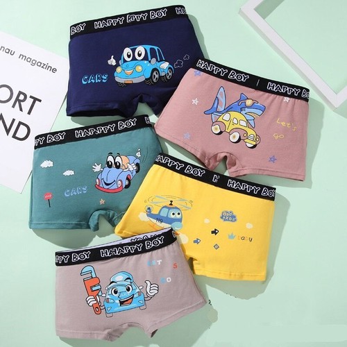 5 Stück Kinder Cartoon Unterwäsche Panty 1-12Y Teenager Unterhose Kinder - Bild 4 von 19