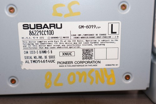 22-23 Subaru BRZ Radio Antenna Amplifier Control Module (86221CC100) OEM - Picture 6 of 17