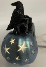 Bath & Body Works SPOOKY PUMPKIN RAVEN HALLOWEEN Wallflower Plug NightLight NWT