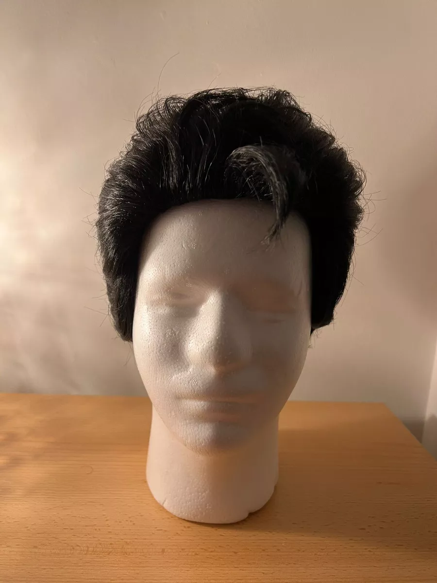 Brown top elvis wig