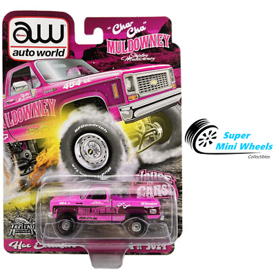 Auto World 1:64 - Shirley Cha-Cha Muldowney 1973 Chevy Cheyenne 4x4 Truck (Pink)