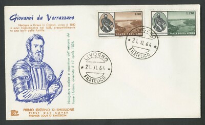ITALIEN 1964 - FDC CHIMERA - Brücke Giovanni da Verrazzano nach New York 