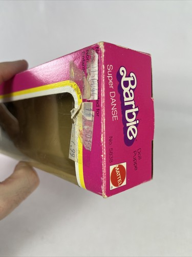 1982 Mattel Super Danse Bilingual Canada Barbie Doll Box Only Empyy #5838 - Picture 17 of 19
