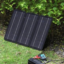 30w Solar Panel 12v Trickle Charger Battery Kit Charger Maintainer Boat Car Rv
