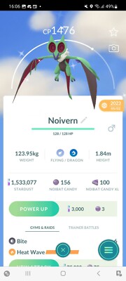 Pokemon Go Shiny Noivern 