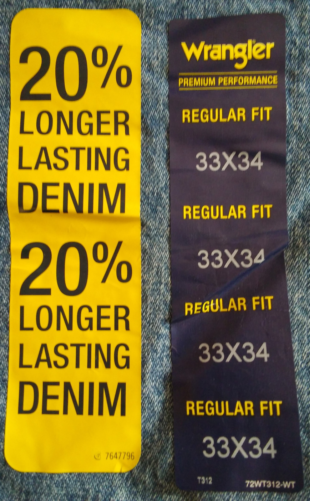 BRAND NEW WRANGLER PREMIUM PERFORMANCE COWBOY CUT REGULAR FIT JEAN 47MWZSW 33X34