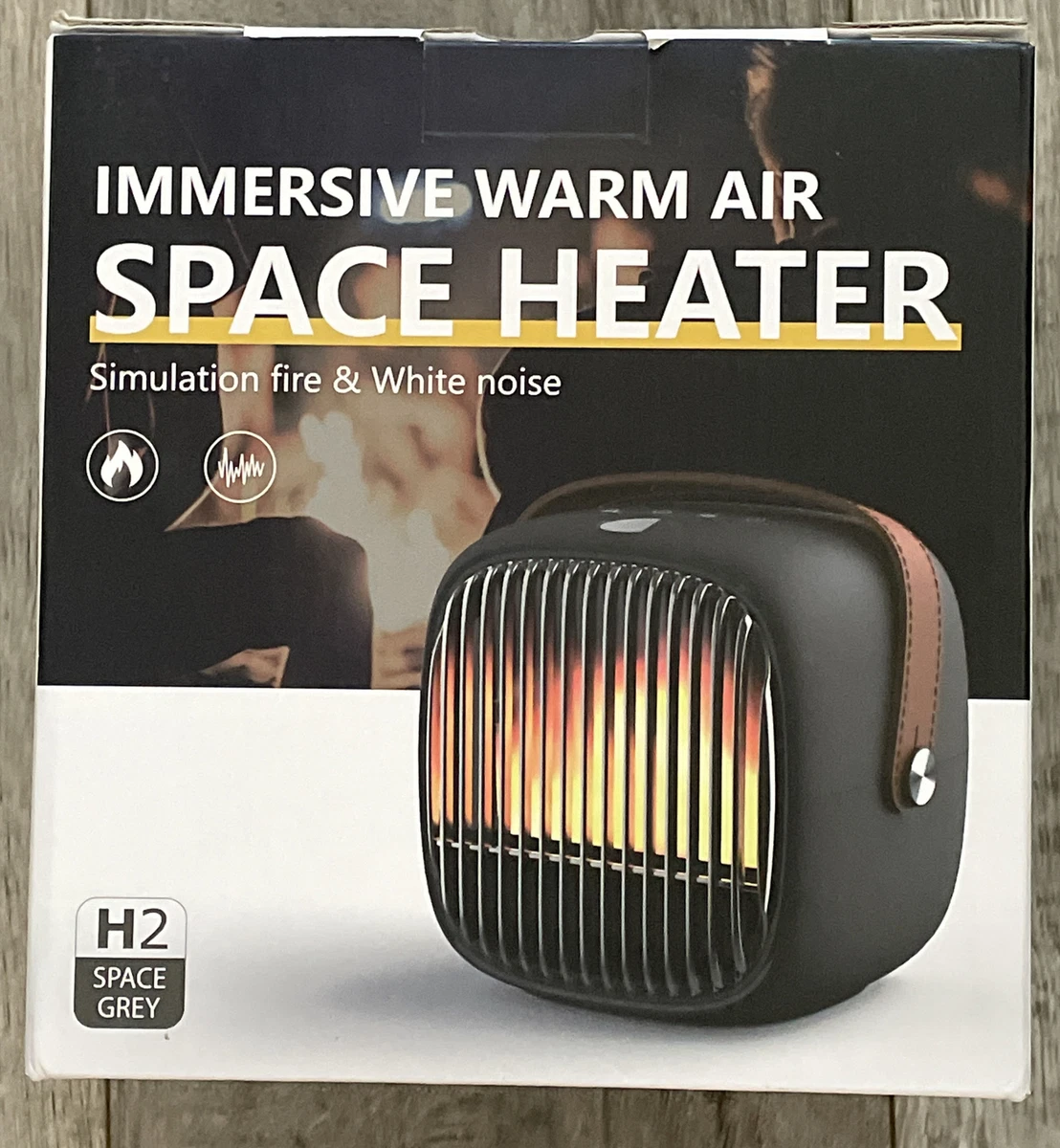 Immersive Warm Air Space Heater Simulation Fire u0026amp; White Noise | eBay
