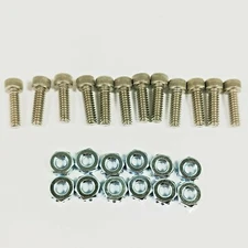 Set of 12 Shear Bolts and Nuts for Walker Mower Blades, F202, F002