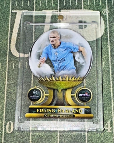2022-23 Topps Crystal Premium Acetate Erling Haaland Crystal Ballers City SP