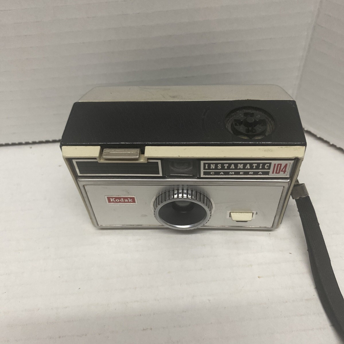Vintage 1960s Kodak Instamatic 104 Color Outfit Camera with Strap