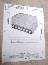 NEWCOMB H-50 TUBE AMPLIFIER - SCHEMATIC  PARTS ID - SAMS PHOTOFACT 391/10