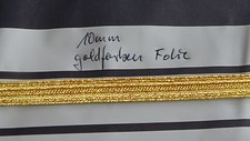 Tresse Kriegsmarine f&uuml;r &Auml;rmel goldfarben 10mm breit 1meter neu