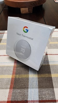 Google Nest Thermostat G4CVZ Wi-Fi Thermostat Snow