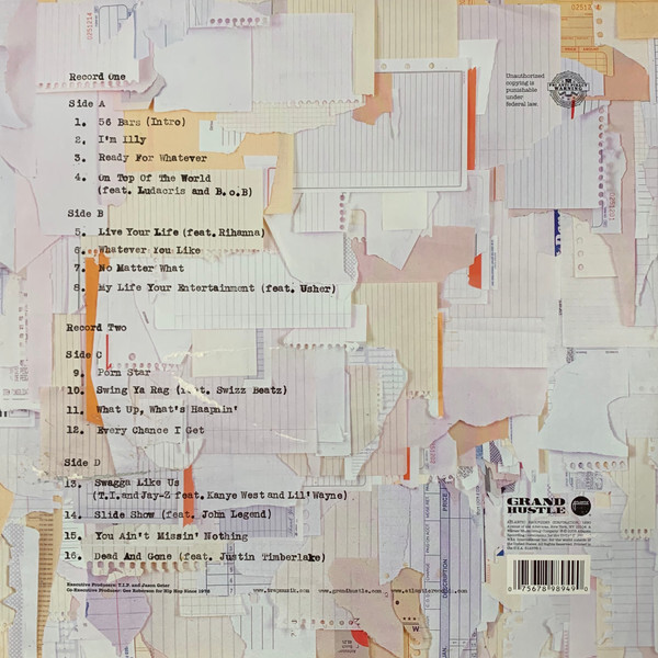 T.I. TI Paper Trail LPレコード T.I. - Paper Trail (2xLP, Album) (Near Mint (NM or M