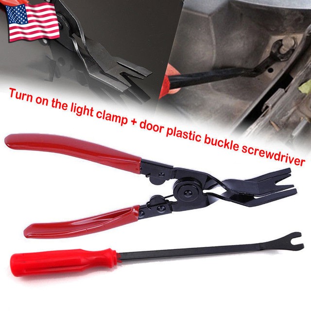 2x UNIVERSAL AUTO CAR DOOR CARD PANEL TRIM CLIP REMOVAL REMOVER PRY BAR
