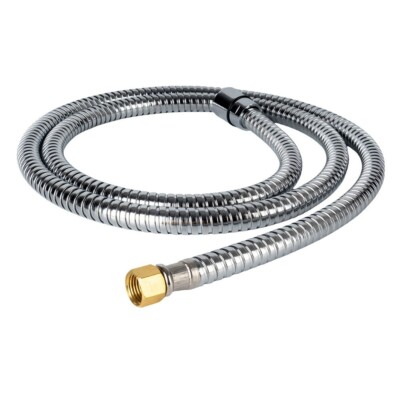 Socila Professional 1/2'' to 1/4'' Nut Shampoo Bowl Hose Stainless Steel