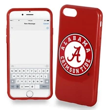 FOCO NCAA Alabama Crimson Tide Soft Case for iPhone SE (2022-2020), 8, 7 (4.7")