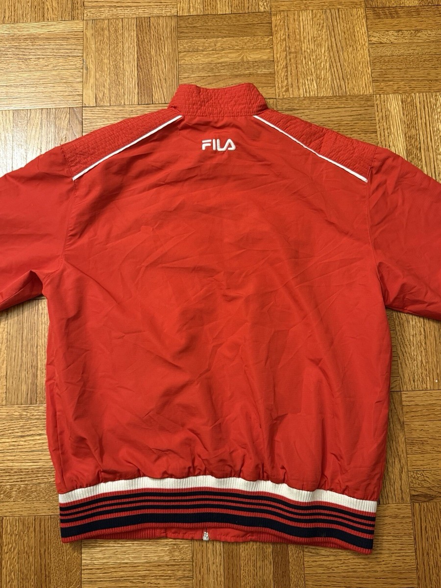 Fila Red BNP Paribas Open Tennis Full Zip Jacket Size XS Jacket