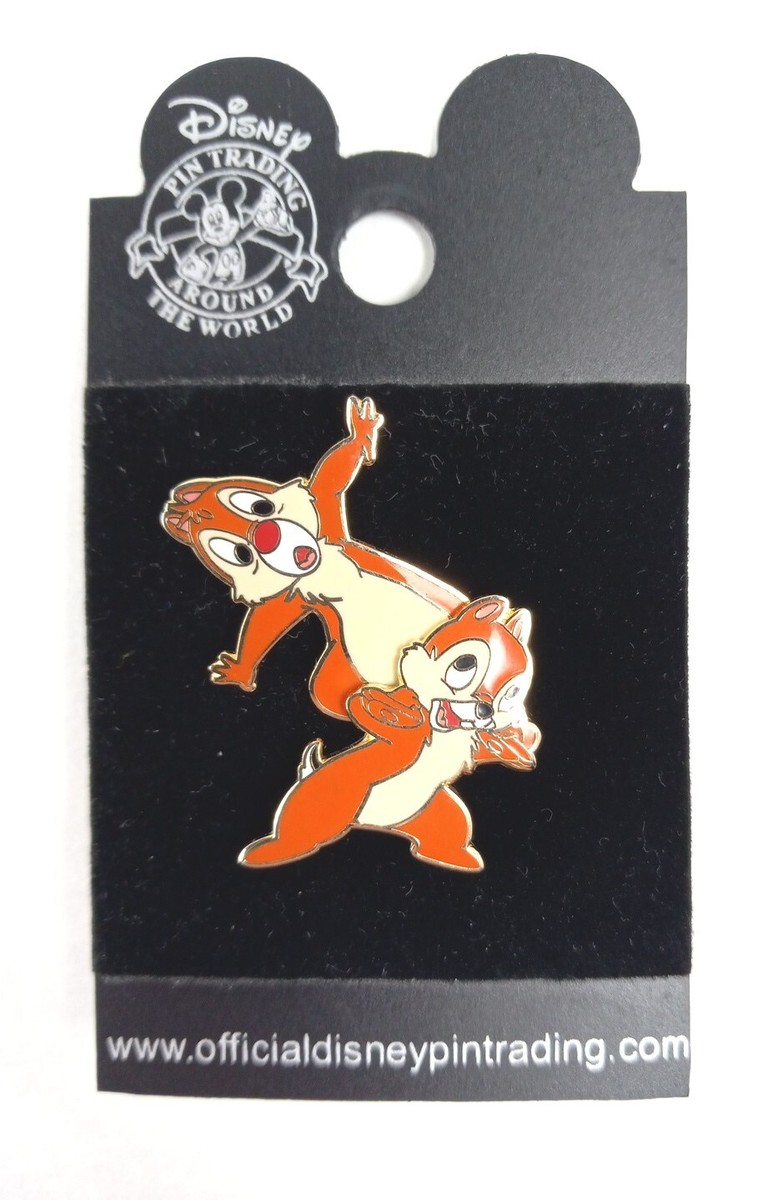Disney Pin Chip And Dale Trading Around The World 1.5 Inch New