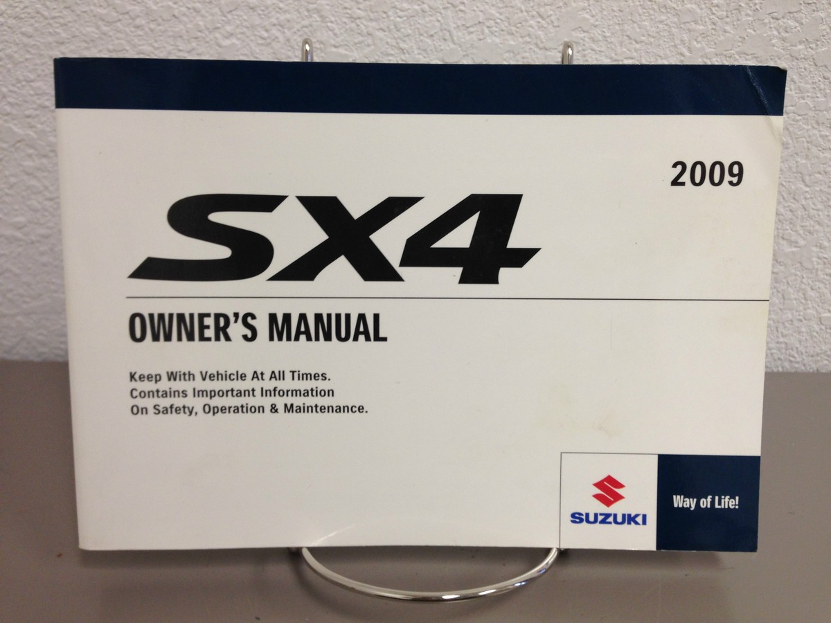 2009 Suzuki SX4 OEM Owner's Manual w/ Supplements & Case - Free