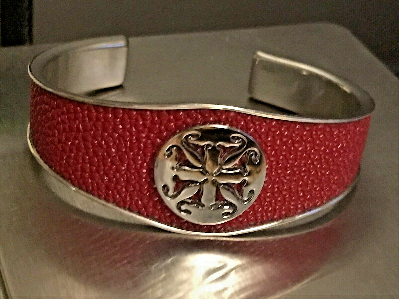 RUSTIC CUFF RED STINGRAY Cuff BRACELET - image 1