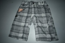 Youth Lee Dungarees 12R NWT Plaid Shorts White/Grey Lee