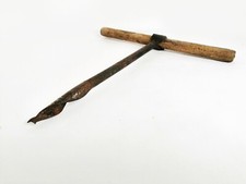 Antique T-Handle Auger Vintage Drill Handheld Primitive Barn Carpenter Tool