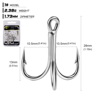 2pcs/Pack Snagging Hooks Snagging Weighted Treble Bangladesh, snagging hooks - a