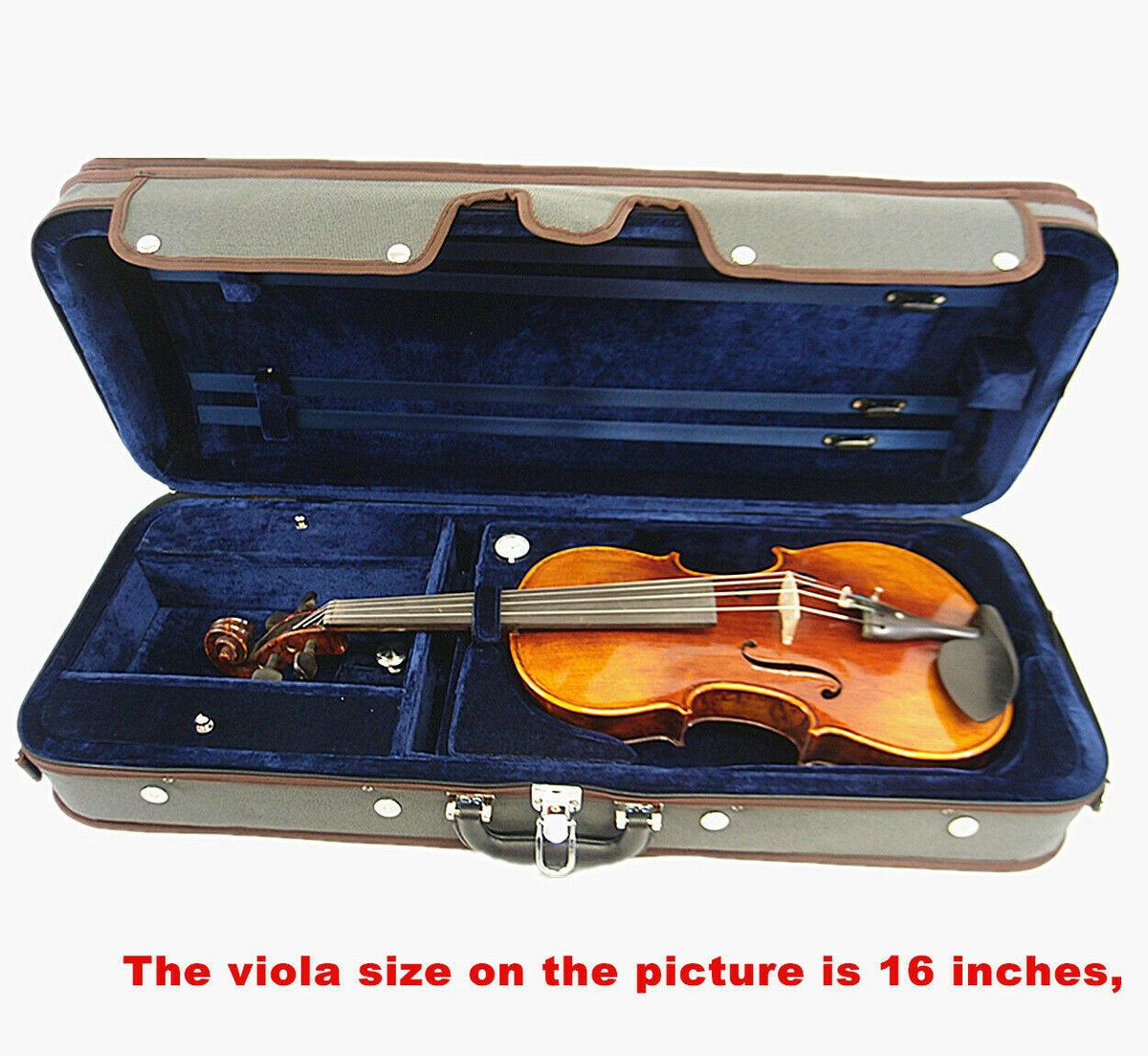 viola 15 Inch Viola Fiddlerman FC75 Oblong Adjustable Viola Case Viola