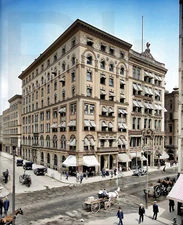 1908 The Worthy Hotel Springfield, Massachusetts  11 x 14" Photo Print