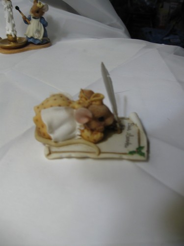 priscilla's mouse tails DEAR SANTA I'VE BEEN GOOD ALL YEAR 1997 Enesco - Picture 4 of 15